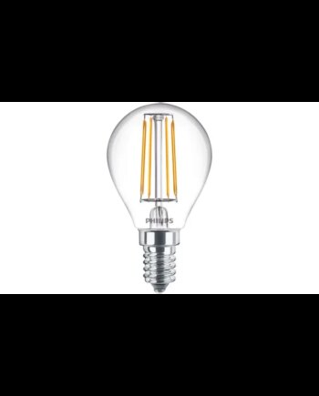Philips Ledclassic Krone Filament  40w  E14  Varm Hvid  Klar Ikke Dæmpbar   -stk  8718699665586