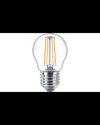 Philips Ledclassic Krone Filament  40w  E27  Varm Hvid  Klar Ikke Dæmpbar   -stk  8718699665609
