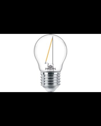 Philips Ledclassic Filament 15w Krone E27 Varm Hvid Klar Ikke Dæmpbar    Stk 8718699764258