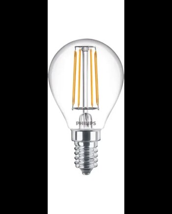 Philips Ledclassic Krone Filament  40w  E14  Varm Hvid  Klar Ikke Dæmpbar   -stk  8718699664923