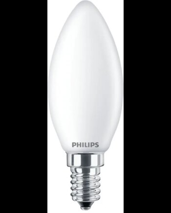 Philips Led Glas Kerte  40w  E14  Warm Glow  Mat Dæmpbar    Stk 8718699697198