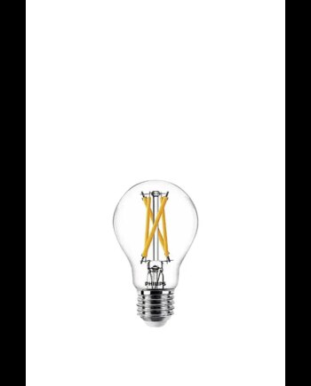 Philips Led Pære 60w   Pak Std E27  Klar  Varmgøld Dæmp