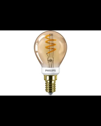 Philips Ledclassic Filament 15w Krone E14  Guld  Dæmpbar 8718699676155
