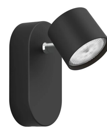 Philips Myliving Star Led Påbygningsspots   Sort Metal 1x4 5w Selv Dim