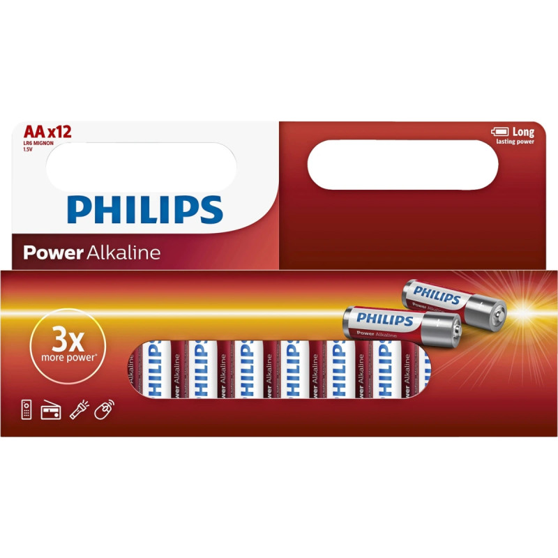 Philips Power Alkaline Aa Lr6p12w-10
