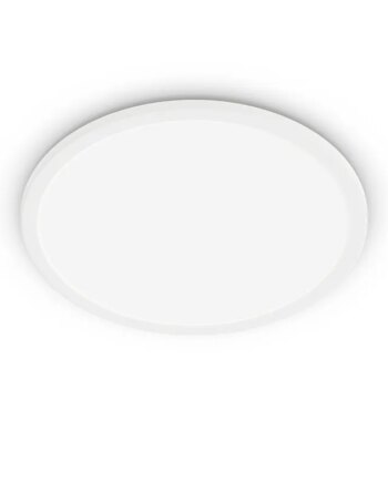Philips Superslim Funktionel Led Loftlampe   Hvid Metal Plastik Cl550 Rd 15w 40k   Wvip4406 Rustfritstål