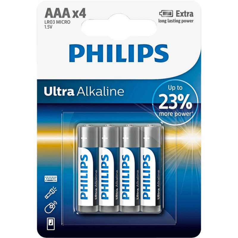 Philips Ultra Alkaline Aaa Lr03e4b-10
