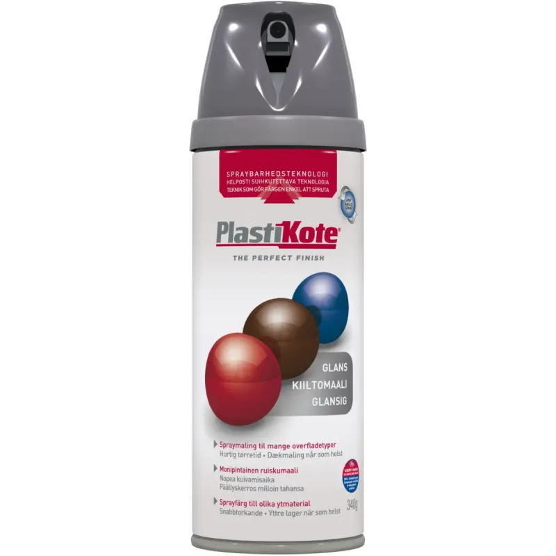 Plasti-kote Twist  Blank 21101 Mellem Grå 400ml
