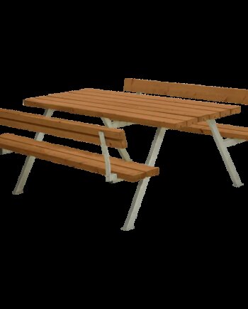 Plus Alpha Bord Bænkesæt     Ryglæn 177 Cm Teak