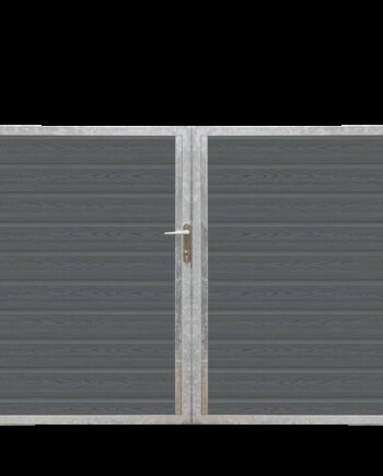 Plus Artura Dobbeltlåge Hi 197ã 135 Cm   16 Cm Galvaniserede Stålstolper   17292-