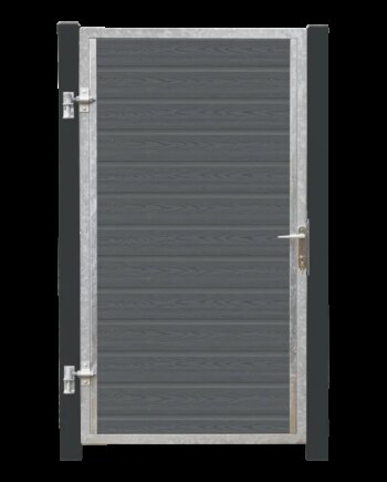 Plus Artura Kompositlåge Venstrehængt 99ã 175 Cm   16 Cm Gråsorte Stolper 17275-21