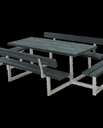 Plus Basic Bord Bænkesæt     Ryglæn Og   Påbygninger 260 Cm Retex Grå 185815-38