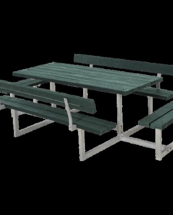 Plus Basic Bord Bænkesæt     Ryglæn Og   Påbygninger 260 Cm Retex Grøn 185815-31
