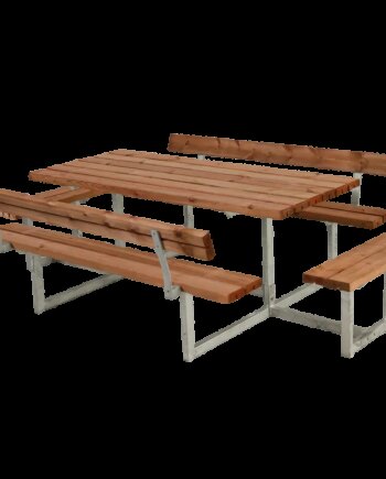 Plus Basic Bord Bænkesæt     Ryglæn Og   Påbygninger 260 Cm Teak 185815-17