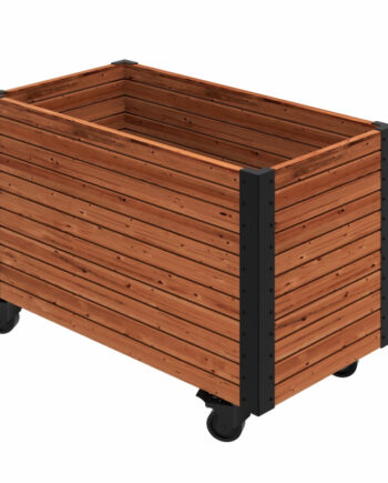 Plus Cubic Living Plantekasse   Hjul Thermowoodâ  87ã 47ã 65   Cm 18354-