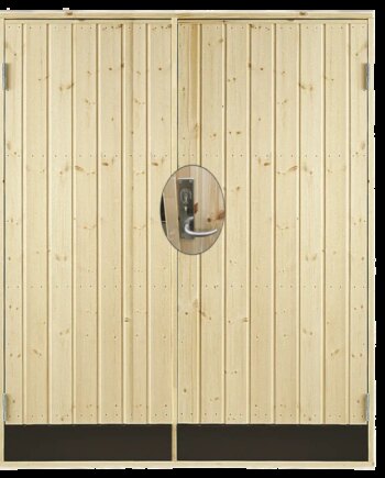 Plus Dbl  Udhusdør Panel Inkl  Karm Montagesæt Hu 151      187   Cm 393540-