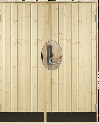 Plus Dbl  Udhusdør Panel Inkl  Karm Montagesæt Hu 151     197   Cm  393580-