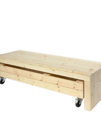 Plus Fun Sandkasse   Hjul Og Bænk 180 Cm 18050-