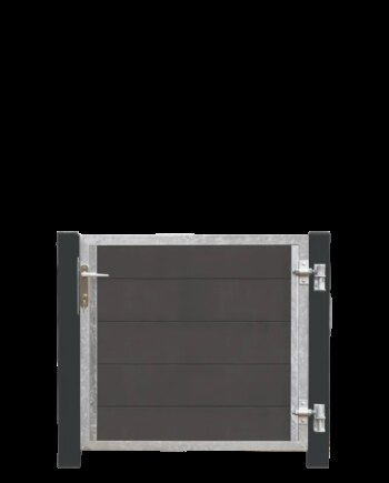 Plus Futura Kompositlåge Hi 99ã 91 Cm   16 Cm Gråsorte Stålstolper 17566-21