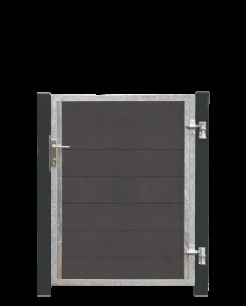 Plus Futura Kompositlåge Hi 99ã 127 Cm   16 Cm Gråsorte Stålstolper 17560-21