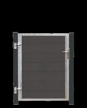 Plus Futura Kompositlåge Vi 99ã 127 Cm Cm   16 Cm Gråsorte Stålstolper 17561-21