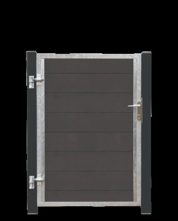 Plus Futura Kompositlåge Vi 99ã 145 Cm   16 Cm Gråsorte Stålstolper 17563-21