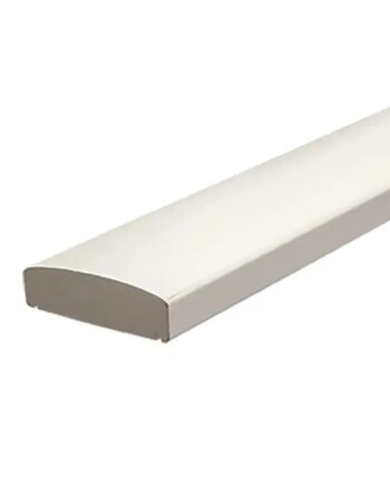Plus Håndliste Til 90x90 Mm Træstolpe 114x34 Mm   209 Cm Fungicid Beh  Grundmalet   Gange Hvid 20455-13