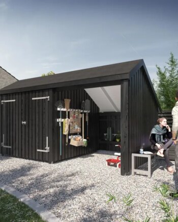 Plus Multihus  -moduler Med Dobbeltdør 10   Mâ  Ubehandlet 167580-