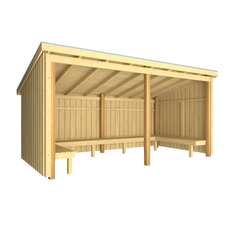 Plus Nordic Bålhytte     Mâ    Moduler Inkl  Tagpap Og Alulister 1685825-
