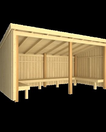 Plus Nordic Bålhytte     Mâ    Moduler Udv  Grundmål: Bxlxh 432x218x169 220 Cm 168582-