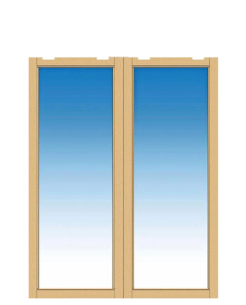 Plus Pavillon  -skydedør 160x204cm Inkl  Glas Udg