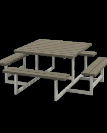 Plus Picnic Bord Bænkesæt 200 Cm Gråbrun 188810-18