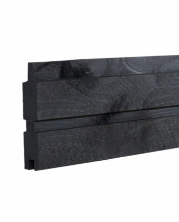 Plus Plank Løsdel Til Plankeværk Profilbræt 25x140mmx177cm Sortgrundet 17760-15