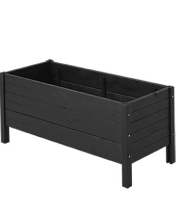 Plus Plantekasse På Ben 88x37x39 Fungicid Beh  Grundmalet Sort 18269-15