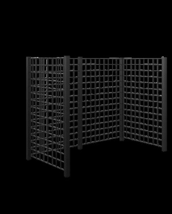 Plus Renovationsskjul Sort Stålespalier 193 5ã 99ã 140 Cm 16655-15