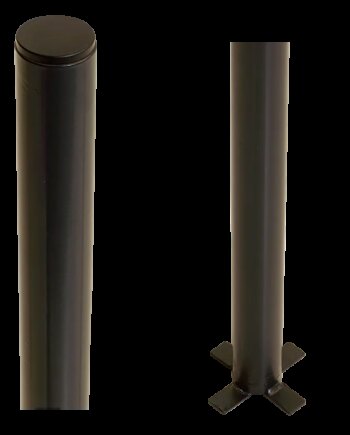 Plus Stålstolpe Rund ø42 4mm     186cm Trykimprægneret