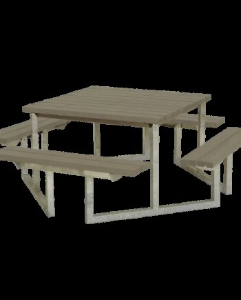 Plus Twist Bord Bænkesæt 204 Cm Gråbrun