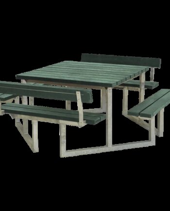 Plus Twist Bord Bænkesæt     Ryglæn 204 Cm Retex Grøn 187811-31