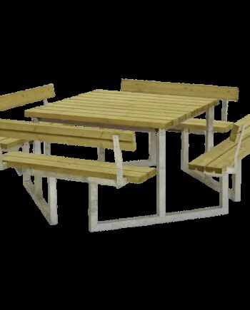 Plus Twist Bord Bænkesæt     Ryglæn 227 Cm Trykimprægneret