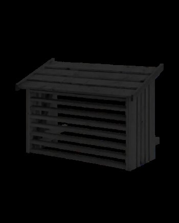 Plus Varmepumpeskjul  96x56x78cm  Bxdxh  Fungicid Og Grundmalet   Gange Sort 16680-15