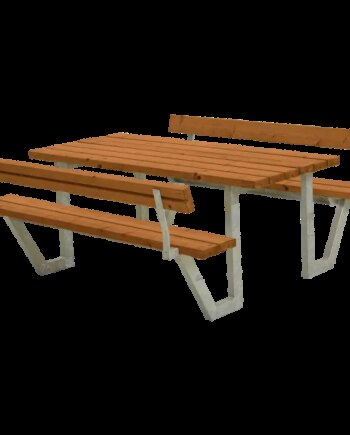 Plus Wega Bord Bænkesæt     Ryglæn 177 Cm Teak