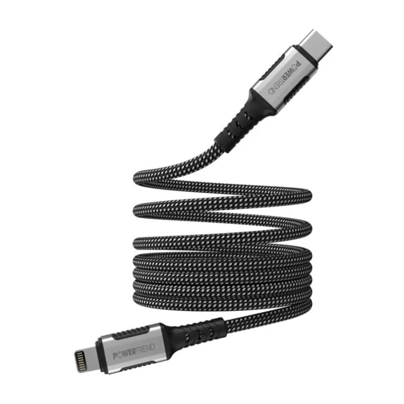 Powertrend Magnetisk Ladekabel Usb- Til Lightning 1m