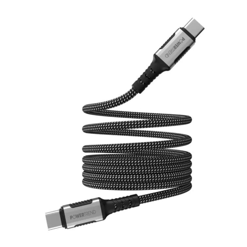 Powertrend Magnetisk Ladekabel Usb- Til Usb- 1m