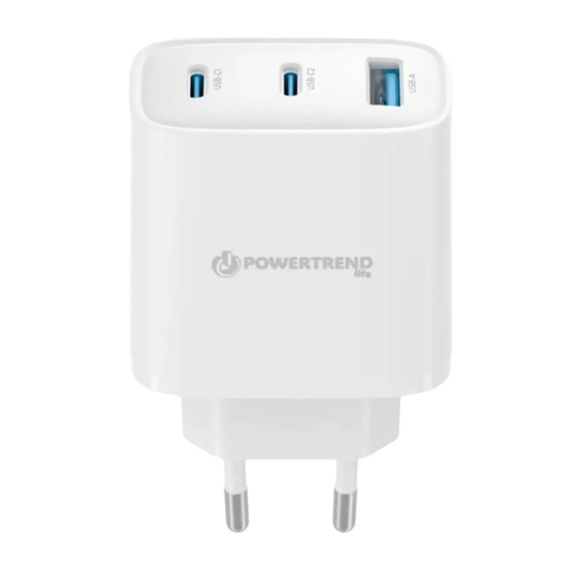 Powertrend Usb- Og Usb- Oplader 230v 45w