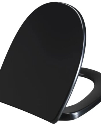 Presalit Toiletsæde Norden S796 Med Soft Close Og Lift Off  Sort  Universalbeslag  Bundmonteret