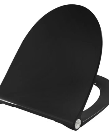 Presalit Toiletsæde Sign-spira S1058 Med Soft Close  Lift-off Og Polygiene  Sort  Kombi Universal Beslag  Bundmonteret Topmon