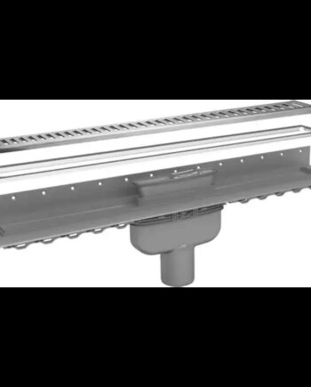 Purus Afløbsrendesæt 800mm Rib ø75 Mm Lodret