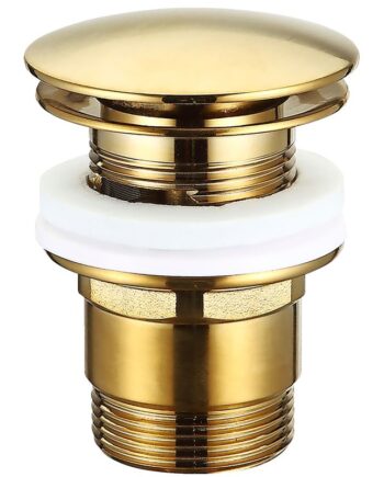 Push Pop-up Bundventil ø66 Med Overløb  Brushed Gold