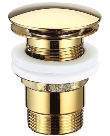 Push Pop-up Bundventil ø66 Med Overløb  Gold