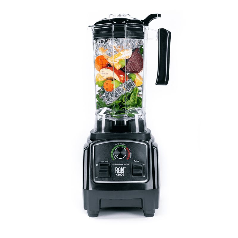 Raw Blender X1000 Black   3hp   2l 1000w